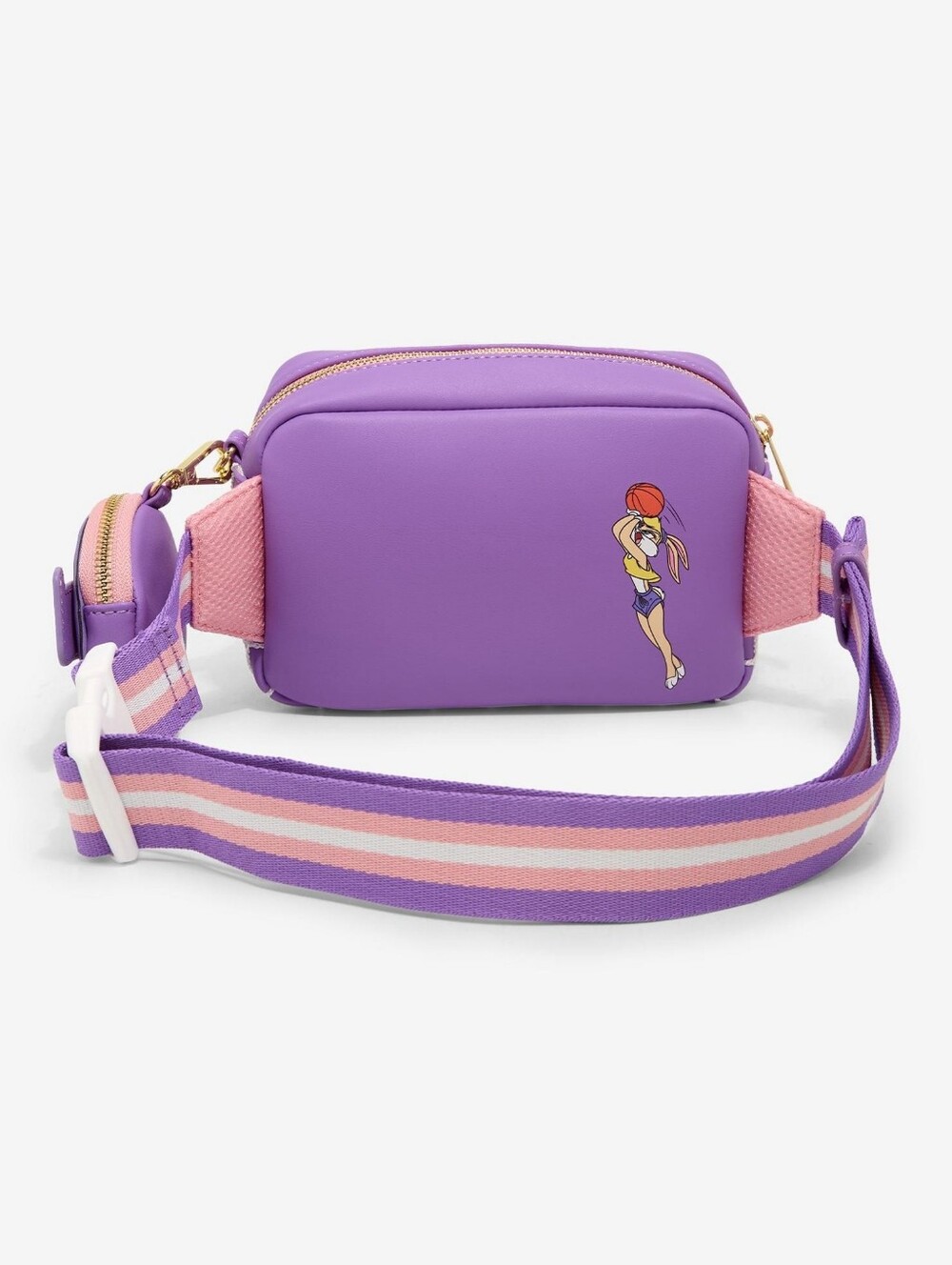 Loungefly Space Jam Lola Bunny Sling crossbody hip bum bag With Coin pouch NWT - Picture 3 of 5